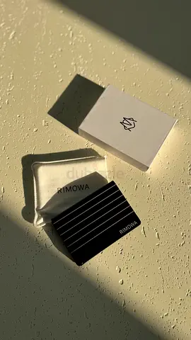 Rimowa Aluminium card holder - Black