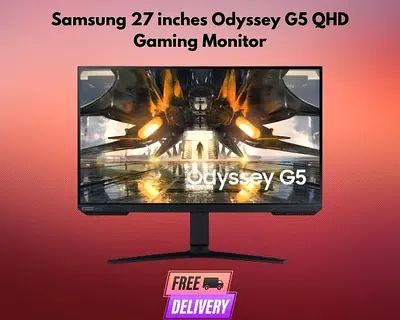 Samsung 27 inches G50A Odyssey G5 QHD 165Hz Gaming Monitor - Free Delivery All Over UAE