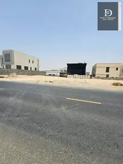 For Sale in Sharjah Al Hooshi Area, Residential Land Corner plot on two streets Freehold ownership f