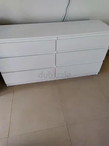 Modern White 6-Drawer Dresser for Sale