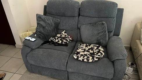 Comfortable Grey Recliner Sofa for Sale
