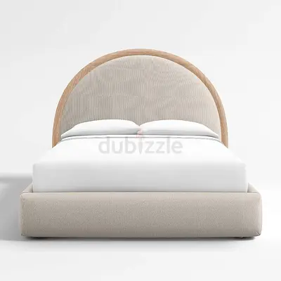 Modern Upholstered Bed with Stylish Headboard