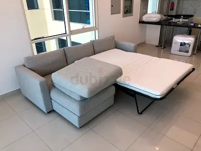 IKEA-VIMLE LShape Sofa Bed With Storage Beige