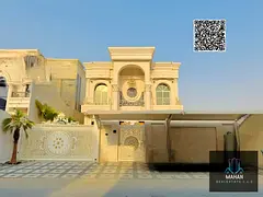 A luxurious classic villa for sale with an elegant design resembling a miniature palace, combining r