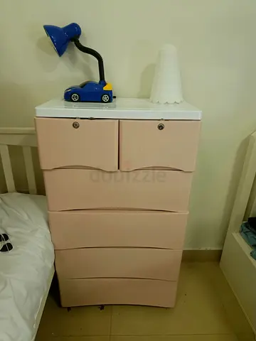 Elegant Pink Dresser with Drawers