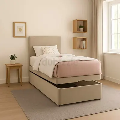 Single bed with Hydraulic storage