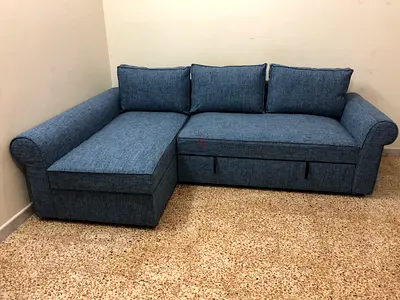 Ikea l shape sofa bed with storage