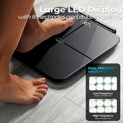 Large LED Display Smart Health Scale with Dual Frequency Control