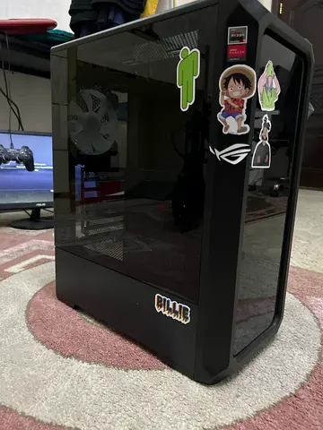 Gaming pc case with fans