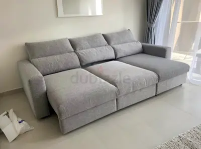 Cozy and Comfortable Grey Sofa for Sale