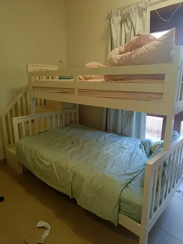 Solid Wood Bunk Bed for Kids - Perfect for Space Saving