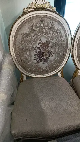 Elegant Vintage Upholstered Chair 2 PC