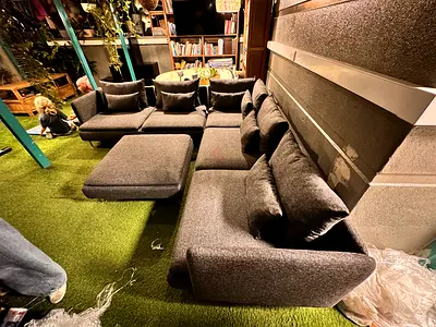 IKEA Söderhamn corner sofa with ottoman