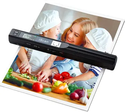 Portable Scanner, Photo Scanner for A4 Documents, Handheld Scanner for Business,