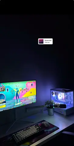 High-Performance Gaming Setup with RGB Lighting