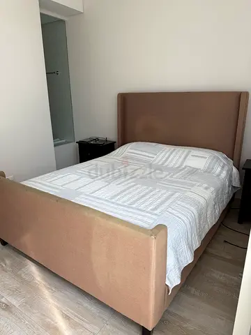Elegant Queen Size Bed frame with side tables