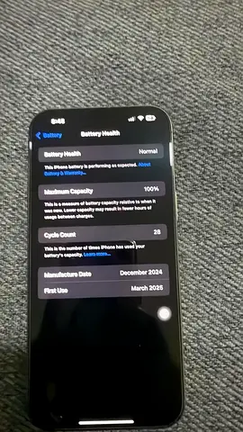 iPhone 16 Pro Max – 256GB Silver – Brand New – 100% Battery – Full Box + Charger + Screen Protector