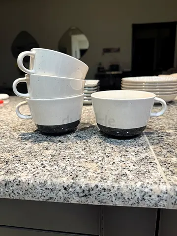 Set of ceramic mugs and cups