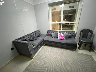 Stylish Grey Velvet Sofa Set with Elegant Design