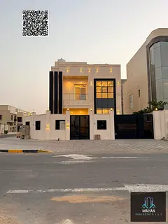 Luxury super deluxe villa for sale in Al Zahiyah area, Ajman, at an attractive price