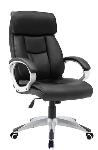 Heavy-duty executive leather revolving chair