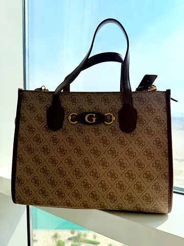 Guess women izzy double compartment tote bag