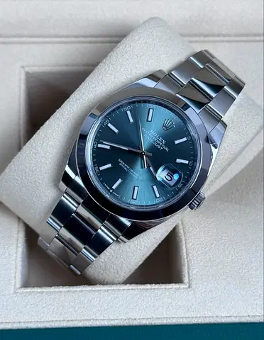 SC Rolex DateJust Plain Green 1-1