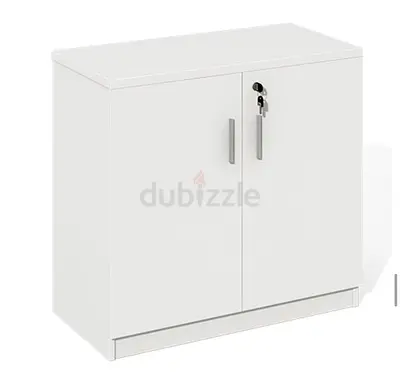 Sleek White Storage Cabinet for Sale