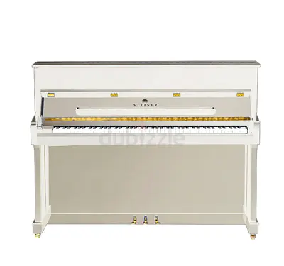 Steiner HU-110W Upright Piano - White