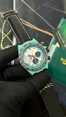 Tiffany Blue Rolex DiW Daytona Carboquartz.