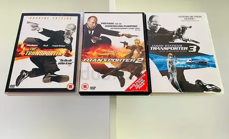 3 Transporter Movie DVD’s