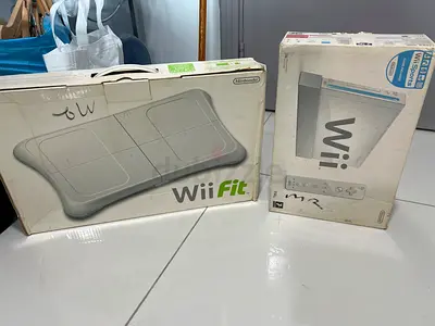 Nintendo Wii + Fit Balance Board with Box
