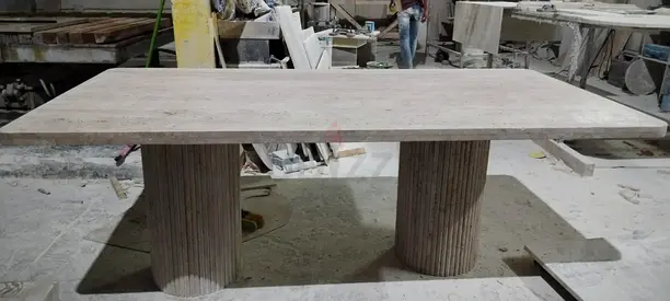 Elegant Modern Dining Table with Unique Base