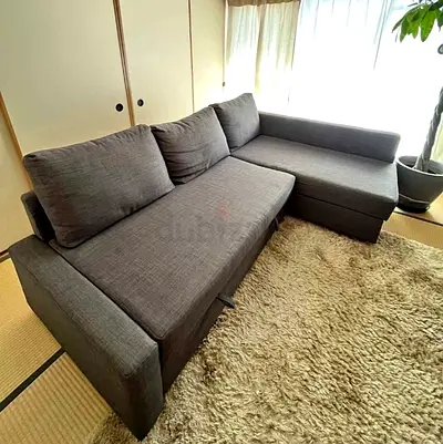 L shape sofa cum bed with storage IKEA