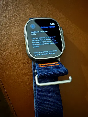Apple Watch Ultra 2 with box and charger, 99% Battery Health