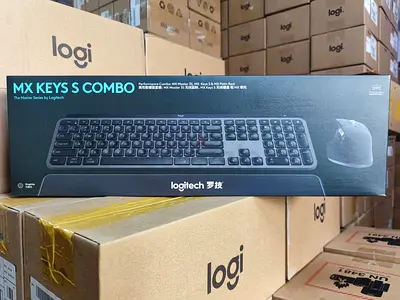 Logitech MX Keys S Combo - Advanced Wireless Keyboard and Mouse Set