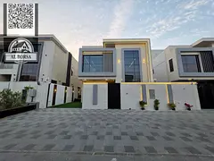 Villa for sale in Al Zahia, Ajman, consisting of 3 floors (first, ground and roof), 5 master bedroom