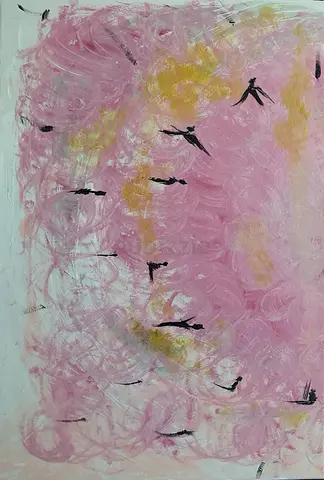 The Hour of Awareness  Handmade oil Painting