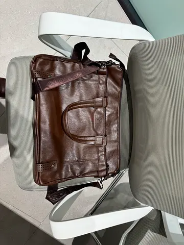 Authentic Brown Leather Briefcase for Sale