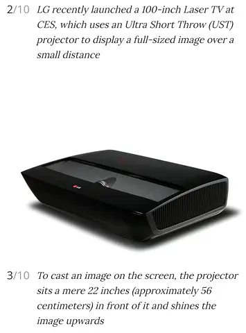 LG Laser Hacto Projector