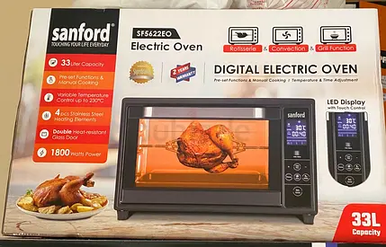 Sanford 33 Liter Electric Oven - Versatile Cooking Power! (warranty balance)