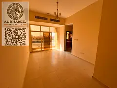 One bedroom and living room with balcony in Al Jurf 2 area, close to all services, easy access to Du