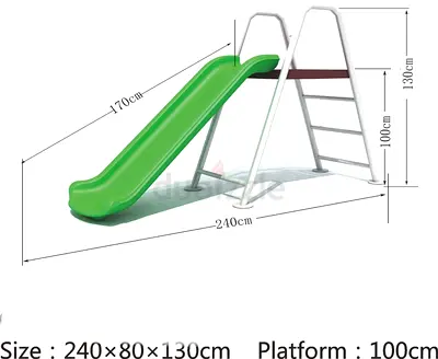 Fun and Safe Slide for Kids 130cm hight Green Red Blue Yellow
