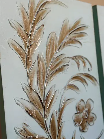 Wall art set of 3 / Beautiful Decorative Wall Art with Floral Design (fixed price)