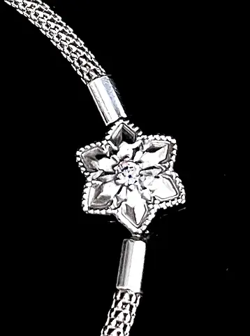 Authentic Pandora Snowflake bracelet silver 18k 21k 22k cartier chopard van cleef bvlgari