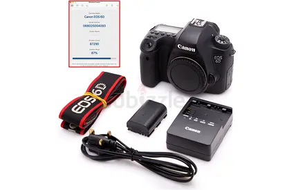 Used Canon 6D 20.2 MP Camera Body with Box
