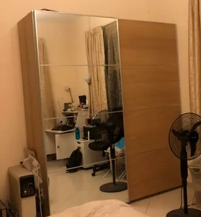 Elegant Modern Wardrobe with Mirror