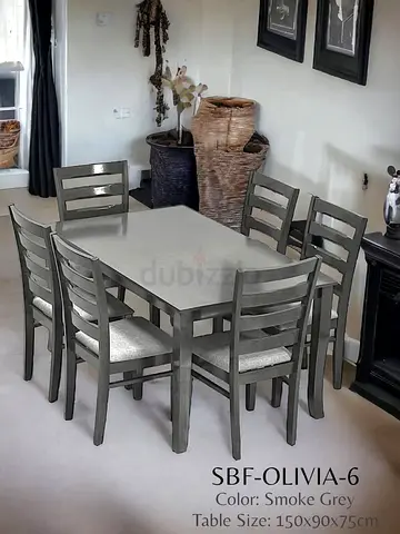 Brand New solid wood 6 chairs Dining table comfortable chair for sale