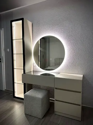 Modern LED Vanity Unit with Illuminated Mirror