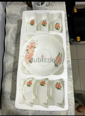 Rockware opal glass7pcs soup set